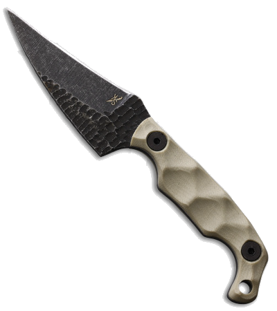 product image for Stroup Mini Mod 2 Hawkbill Fixed Blade White G-10 6.75" Acid Wash