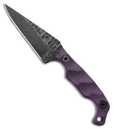 product image for Stroup Mini EDC Fixed Blade Knife Purple G-10