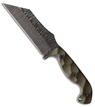 product image for Stroup TU3 Wharncliffe Fixed Blade Knife OD Green G-10