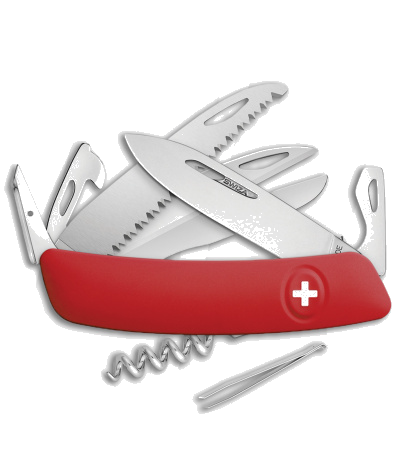 product image for Swiza D09 Red Multi Tool Swiss Pocket Knife 7 In 1