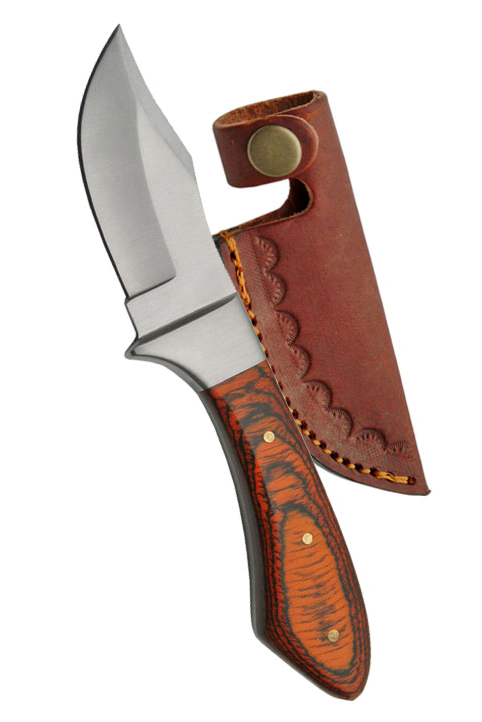 product image for SZCO Fixed Blade Hunting Knife 7 Skinner Upswept Blade Wood Handle Full Tang