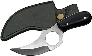 product image for SZCO Supplies Black Short Skinner Knife 202989 BK