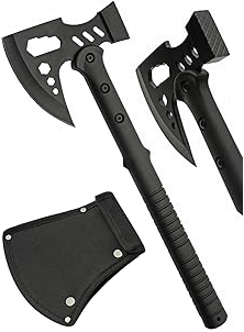 product image for SZCO Supplies Black Survival Axe 211557 with Nylon Sheath