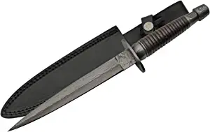 product image for SZCO Supplies Damascus Steel 12.5" Commando Dagger with Wood Handle