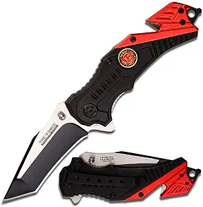 product image for TAC Force TF-640 Series Assisted Opening Folding Knife Two-Tone Tanto Blade - Black