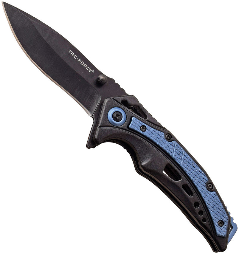 Tac-Force Linerlock AO Black and Blue 3.25" Model 3Cr13 product image