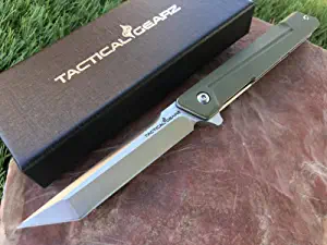 product image for Tactical Gearz TG Saint XS Damascus Steel Pocket Knife with Titanium Handle