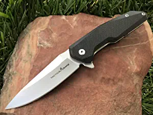 product image for Tactical-Gearz TG Lux Black G10 Handle D2 Steel Blade Pocket Knife