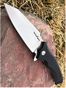 product image for Tactical-Gearz TG Vex Black G10 Handle 9Cr18MoV Stainless Steel Blade Pocket Knife