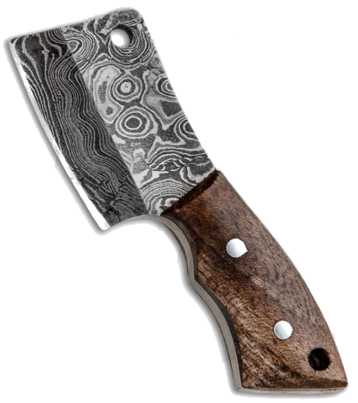 product image for Tallen Damascus Steel Pocket Cleaver Key Chain Knife
