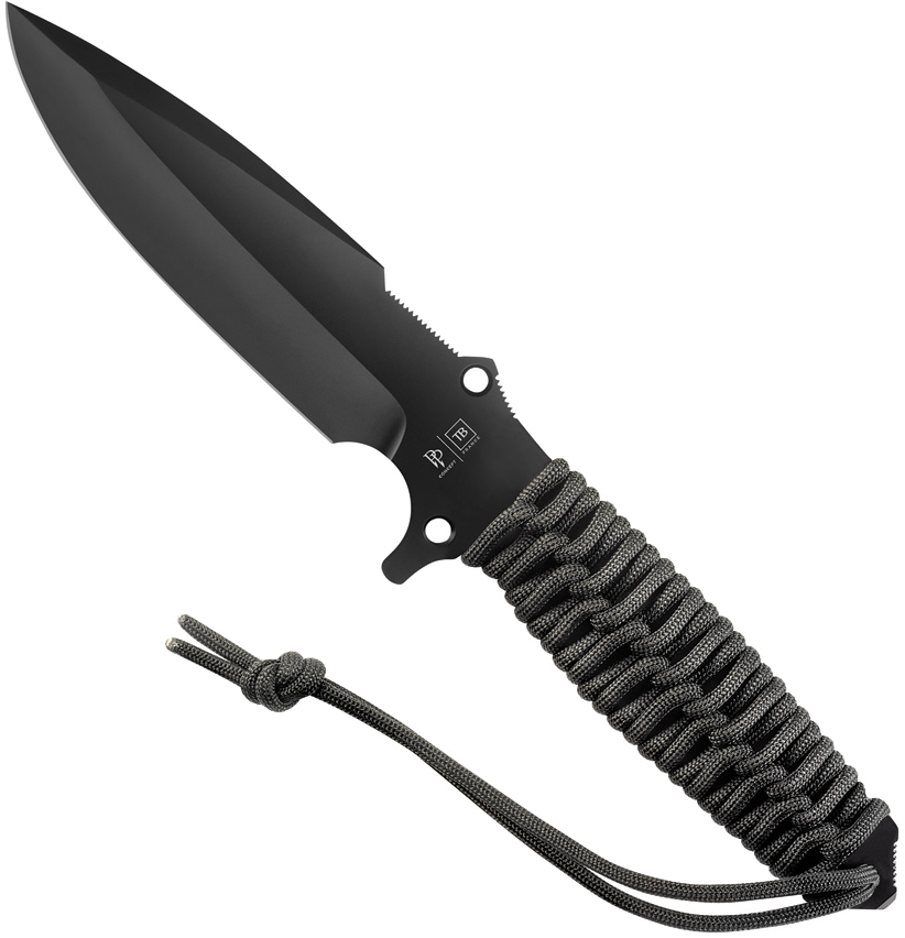 TB-Outdoor Black Fixed Blade Knife 4.5" Model [Model Number]