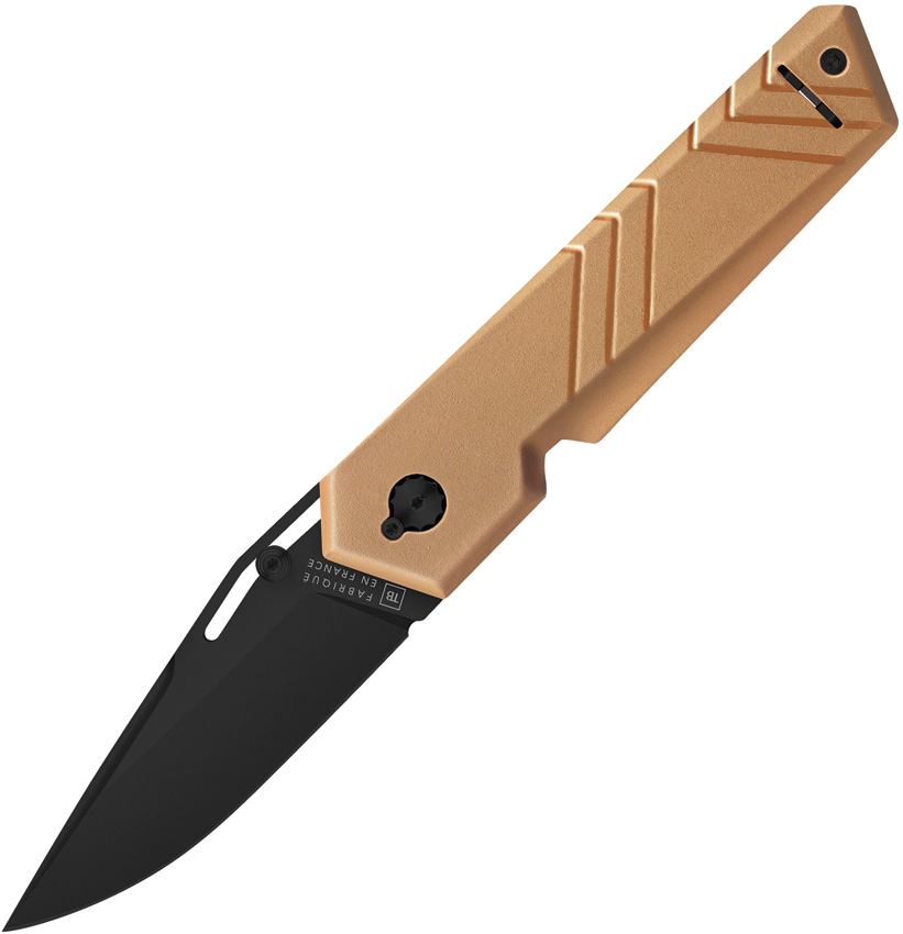 product image for TB-Outdoor Unboxer EDC Folder 3 Coyote Tan 3" Black Blade