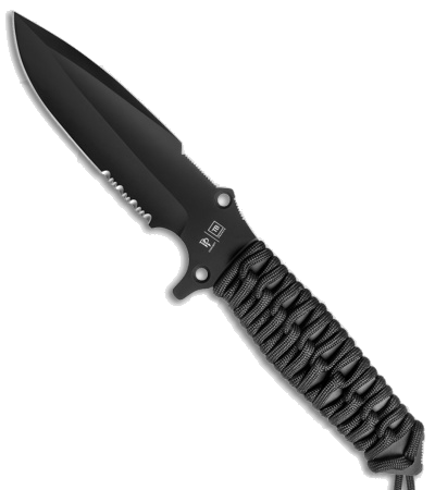 product image for TB Outdoor Maraudeur Fixed Blade Knife with Breaker Black Paracord - Black