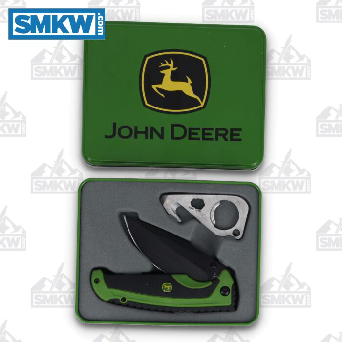 product image for Tec-X John Deere Multi-Tool and Folding Knife Set Black Green