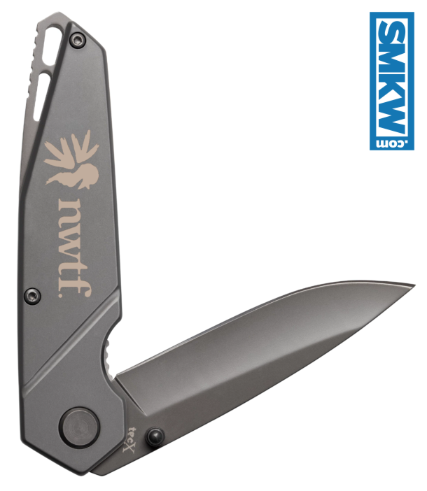 product image for Tec-X NWTF Gray Stainless Steel Linerlock Folding Knife
