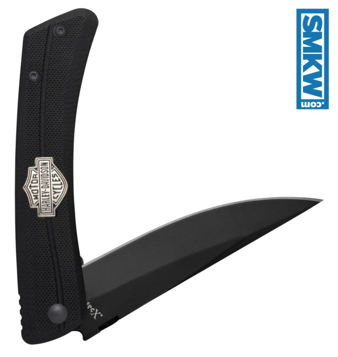 product image for Tec-X Harley-Davidson FL-4 Black G-10 Linerlock Folding Knife