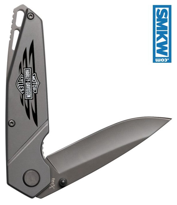 product image for Tec-X Harley-Davidson TS1-T Linerlock Folding Knife Gray