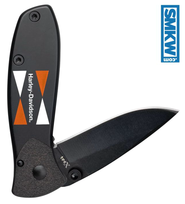 product image for Tec-X Harley Davidson Retro Logo Linerlock Black