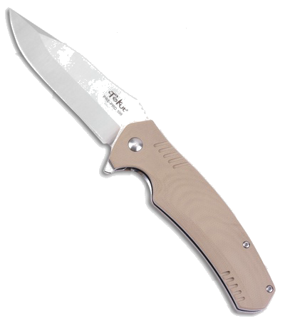 product image for Tekut Tiburon Tan G-10 LK-5278 Liner Lock Folding Knife