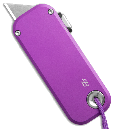 product image for The James Brand The Palmer Utility Knife Purple Aluminum