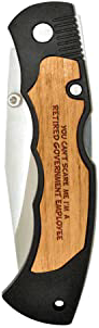 product image for This-Wear Laser Engraved Stainless Steel Folding Pocket Knife