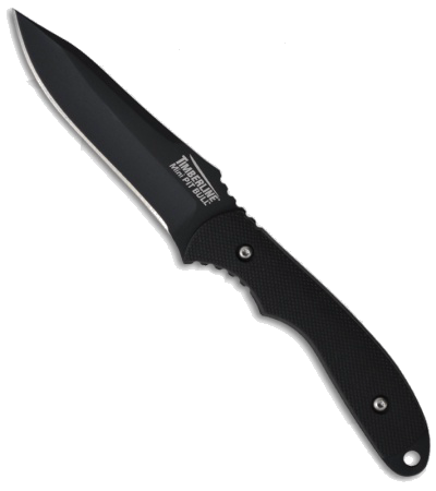 product image for Timberline Mini Pit Bull Black AUS-6 Fixed Blade Neck Knife 7223 B