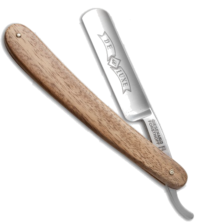 product image for Timor Deluxe Straight Razor with Walnut Handle 5/8" Carbon Steel Blade - Model 554