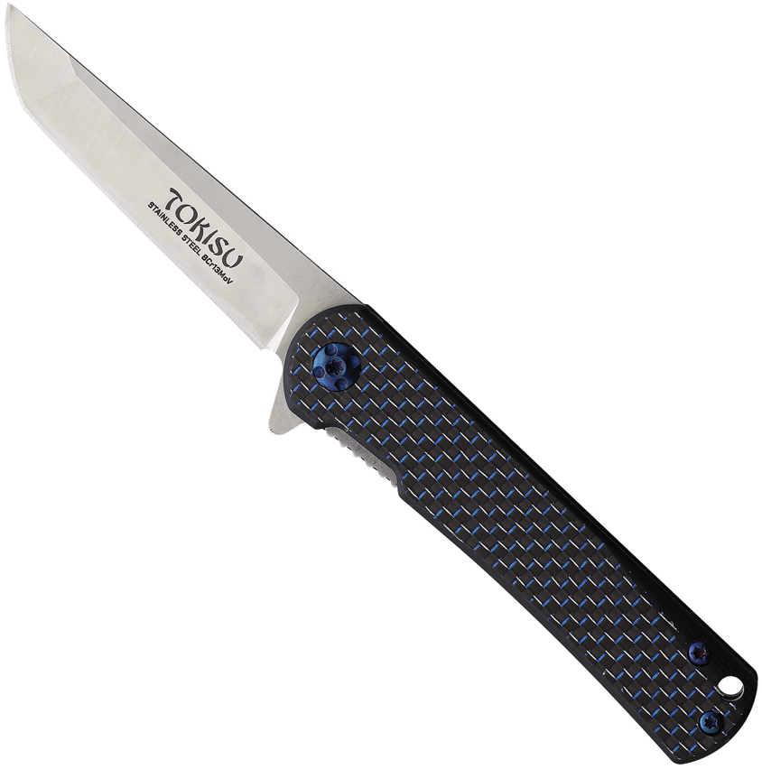 product image for Tokisu Black G10 Handle Penknife Linerlock 2.63" 8Cr13MoV Tanto Blade