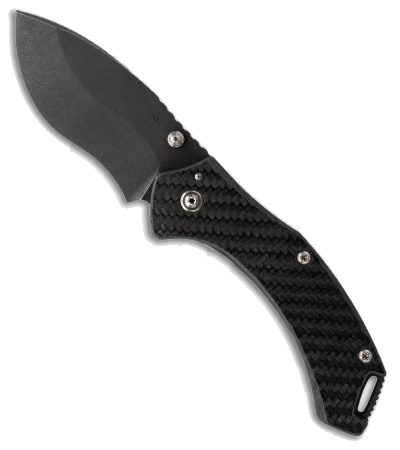 product image for Toor Knives XT1 Bravo Black Titanium Carbon Fiber Frame Lock Knife