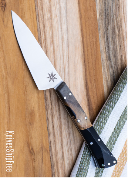 product image for Town Cutler Desert Dawn 3" Paring Knife Buckeye Burl Black Midnight Resin Nitro-V