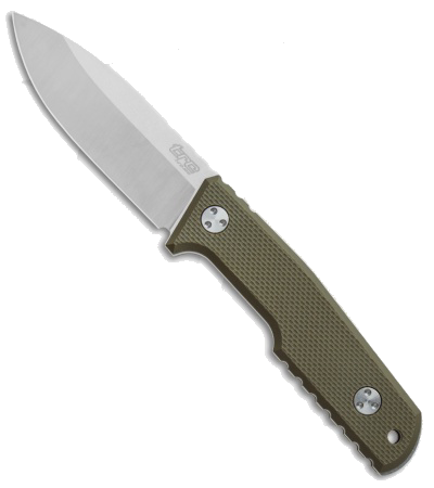 product image for TRC Knives Urban Tactical OD Green G-10 Fixed Blade Knife with Satin Elmax Blade