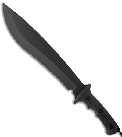 product image for Treeman Combat Machete Black O1 Tool Steel Fixed Blade Knife