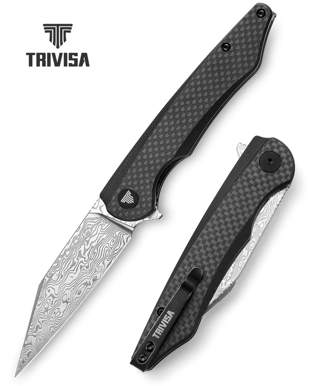 product image for Trivisa U Ma 05 Black Carbon Fiber Folding Knife