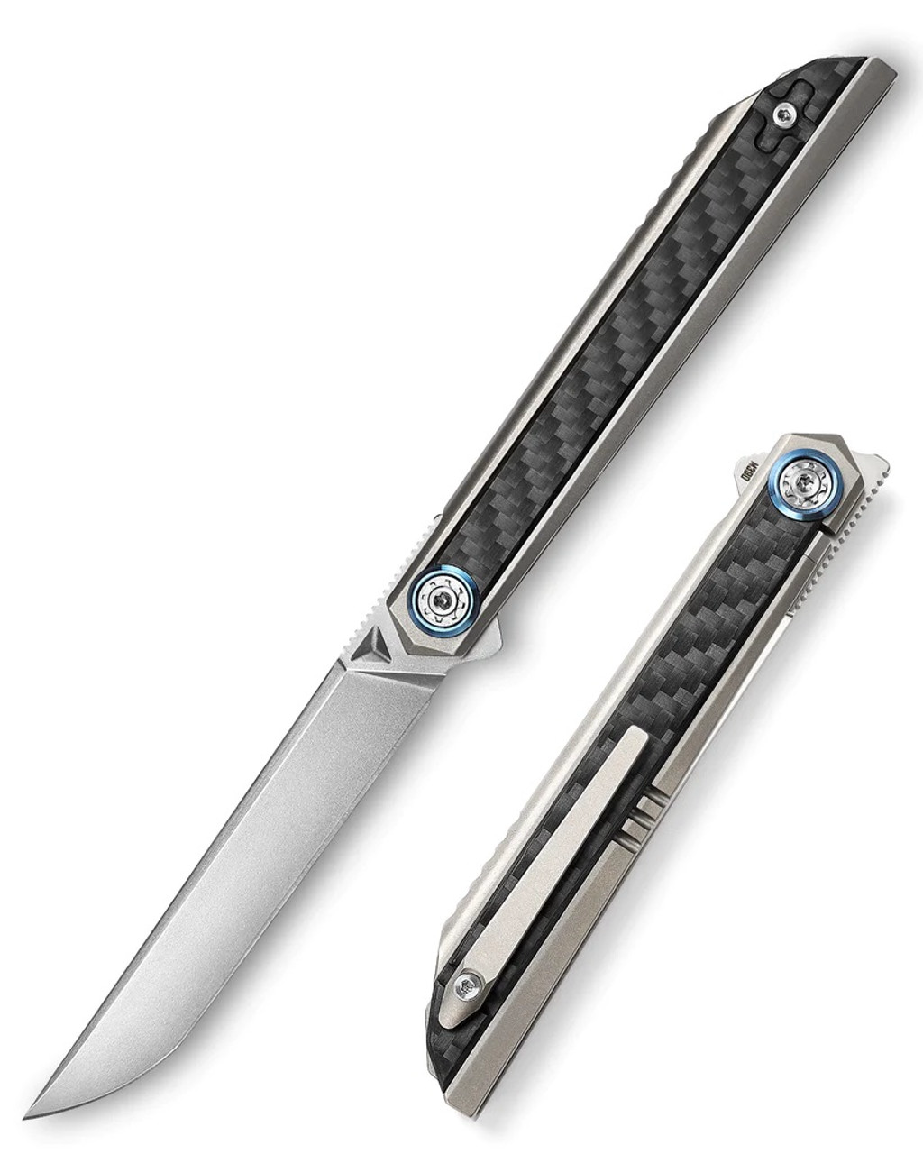 product image for Trivisa Black Titanium Carbon Fiber M390 Cam 06 GC Folding Knife