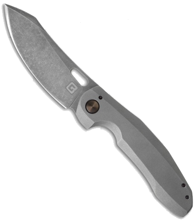 product image for Tuff Tanic 2 Gray/Bronze Flipper Knife Stonewash