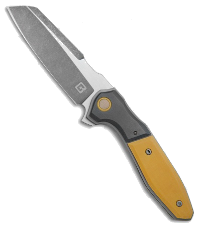 Tuff Knives Skimmer Custom Micarta Zirc Acidwash Flipper Knife product image