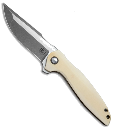product image for Tuff Knives SKKM Custom Flipper Knife Titanium Micarta