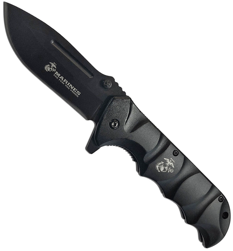 product image for USMC Linerlock AO Black 3.75" Blade