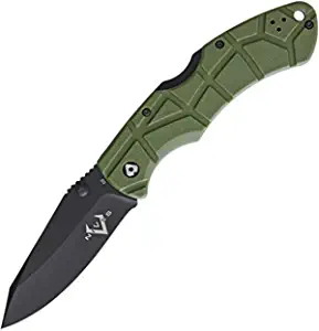 product image for V-NIVES Rocky Lockback OD Green D2 Wharncliffe Blade - Model Unknown