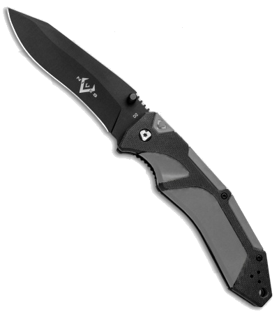 product image for V-Nives Fractal Assist D2 Steel Black G-10 Handle Spring Assisted Knife