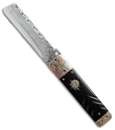 product image for Vallotton Custom Prestige Automatic Knife Buffalo Horn