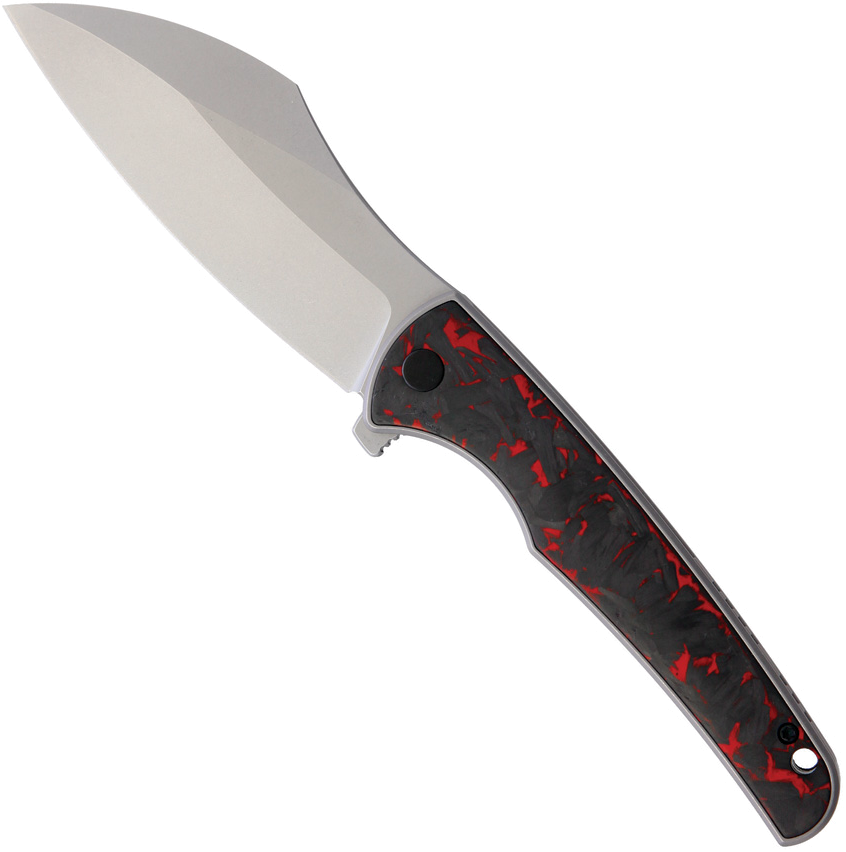 product image for VDK Knives Vice Framelock Gray Red M390 Stainless Blade