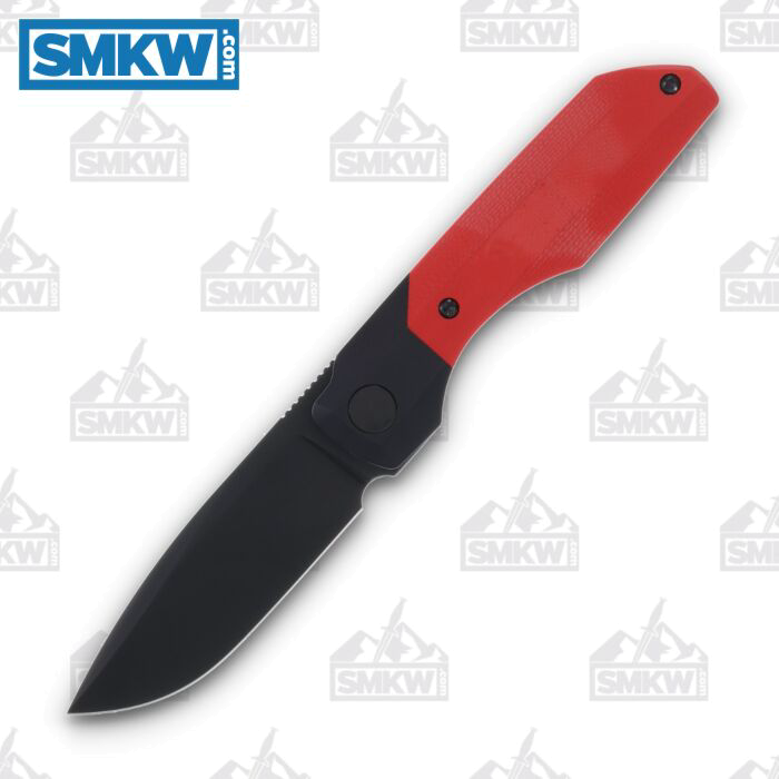 product image for Vero Engineering Synapse DLC Black M390 Steel Red G10 Folding Knife
