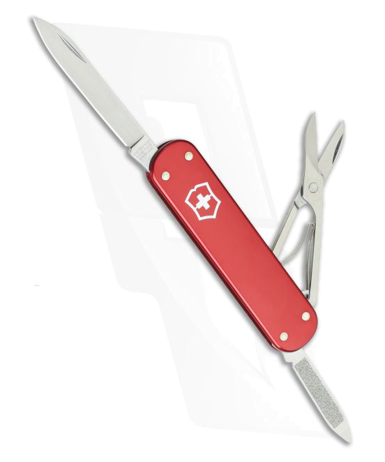 Victorinox Money Clip Red Aluminum Alox Swiss Army Knife 0 6540 10 R X 1 product image