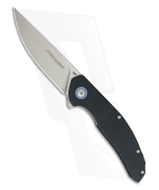 Viper Orso Black G10 V5968GB Stonewash M390 Liner Lock Flipper