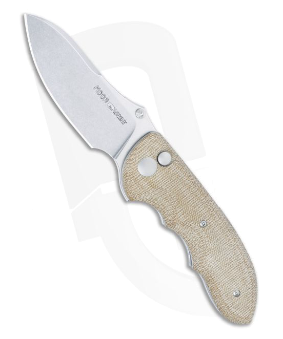 Viper Moon Magna Cut Natural Micarta Button Lock Knife V 6010 CN