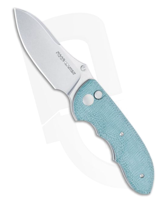 Viper Moon Magna Cut Teal Green Micarta Button Lock Knife V 6010 TE product image