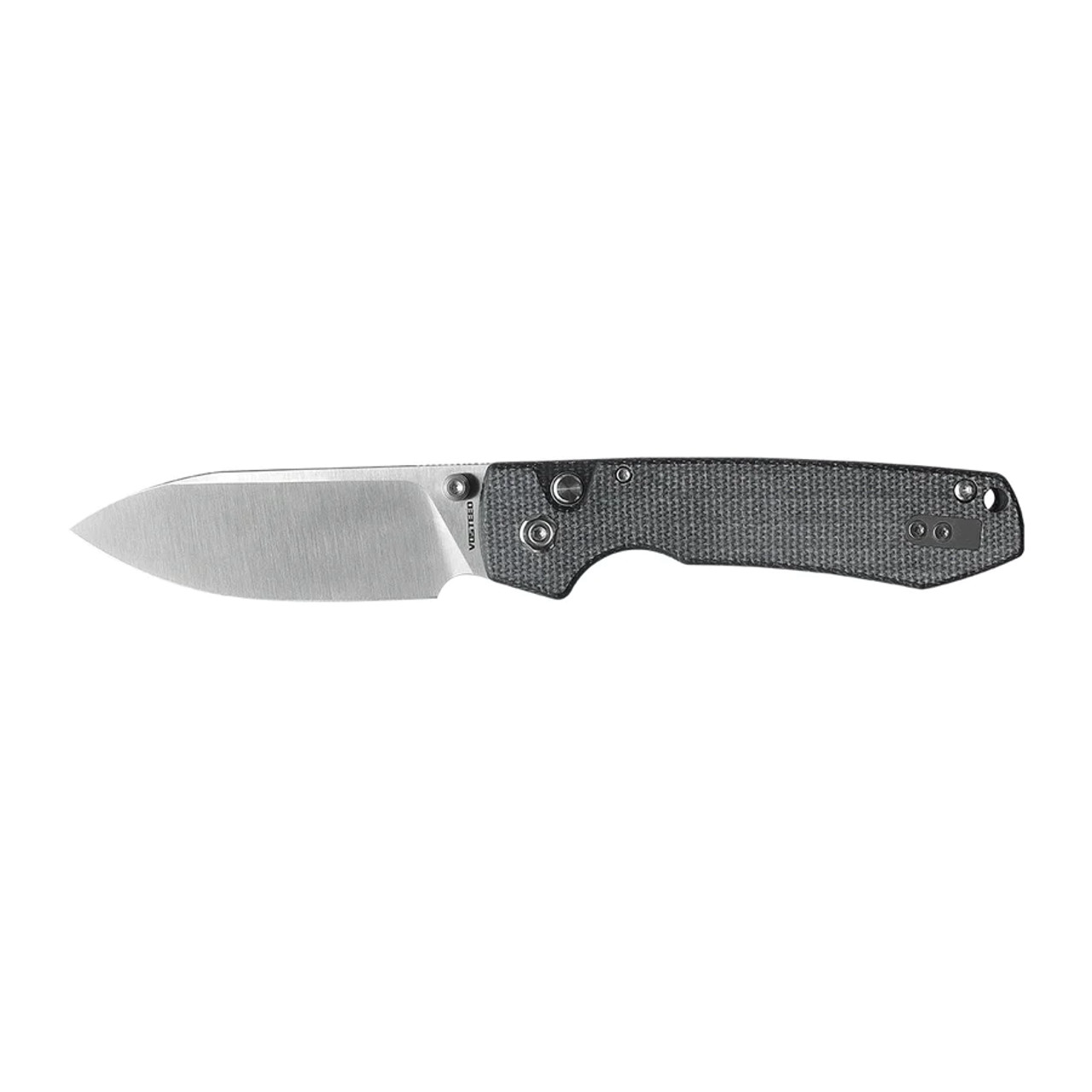 product image for Vosteed Racoon RC 3 SVM 2 Black Micarta 14C28N Plain Edge Folding Knife
