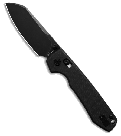 product image for Vosteed Racoon Black Micarta Handle Sandvik 14C28N Stainless Steel Crossbar Lock Pocket Knife