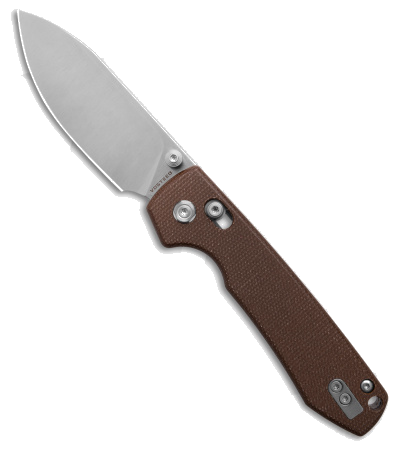 product image for Vosteed Racoon Brown Micarta Sandvik 14C28N Crossbar Lock Knife